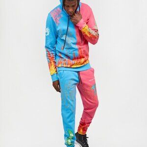 Reason Brand Clothing Split Flame Joggers XL